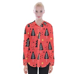 Christmas Christmas Tree Pattern Womens Long Sleeve Shirt