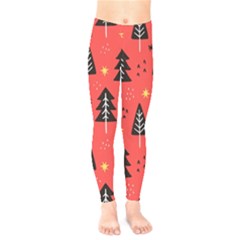 Christmas Christmas Tree Pattern Kids  Leggings by Amaryn4rt