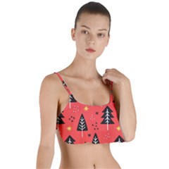 Christmas Christmas Tree Pattern Layered Top Bikini Top 