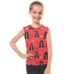 Christmas Christmas Tree Pattern Kids  Mesh Tank Top