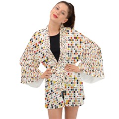 Art Pattern Design Wallpaper Long Sleeve Kimono