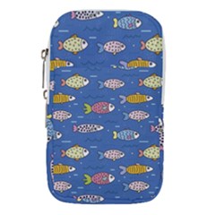 Sea Fish Blue Submarine Animals Waist Pouch (large)