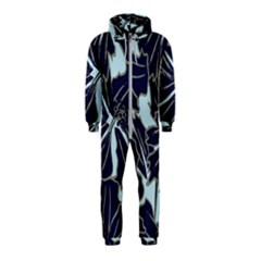 Floral Print Art Pattern Design Hooded Jumpsuit (kids)