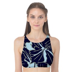 Floral Print Art Pattern Design Tank Bikini Top by Amaryn4rt