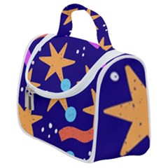 Star Abstract Pattern Wallpaper Satchel Handbag by Amaryn4rt