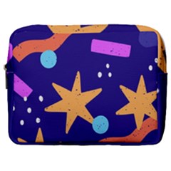 Star Abstract Pattern Wallpaper Make Up Pouch (large) by Amaryn4rt