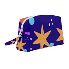 Star Abstract Pattern Wallpaper Wristlet Pouch Bag (medium)