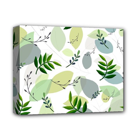 Leaves Foliage Pattern Abstract Deluxe Canvas 14  X 11  (stretched)