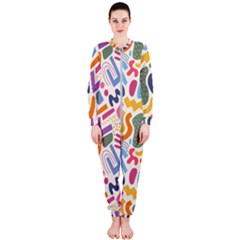 Abstract Pattern Background Onepiece Jumpsuit (ladies) by Amaryn4rt