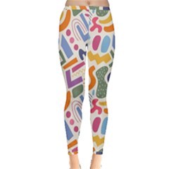 Abstract Pattern Background Inside Out Leggings