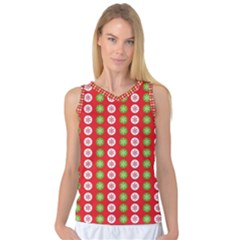 Festive Pattern Christmas Holiday Women s Basketball Tank Top by Amaryn4rt