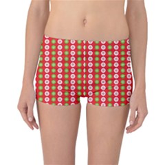 Festive Pattern Christmas Holiday Reversible Boyleg Bikini Bottoms