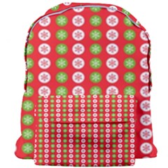 Festive Pattern Christmas Holiday Giant Full Print Backpack by Amaryn4rt