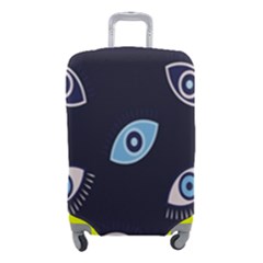 Eyes Evil Eye Blue Pattern Luggage Cover (small) by artworkshop