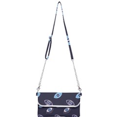 Eyes Evil Eye Blue Pattern Mini Crossbody Handbag by artworkshop