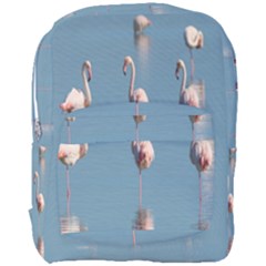 Flamingo Birds Plumage Sea Water Full Print Backpack by artworkshop