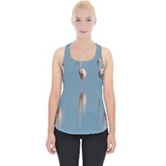 Flamingo Birds Plumage Sea Water Piece Up Tank Top by artworkshop