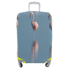 Flamingo Birds Plumage Sea Water Luggage Cover (medium) by artworkshop