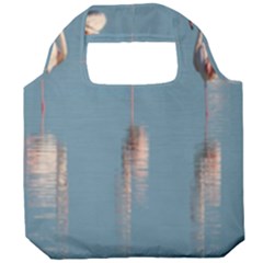 Flamingo Birds Plumage Sea Water Animal Exotic Foldable Grocery Recycle Bag by artworkshop