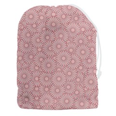 Flora Flowers Pattern Design Pink Spring Nature Drawstring Pouch (3xl)