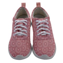 Flora Flowers Pattern Design Pink Spring Nature Athletic Shoes by artworkshop