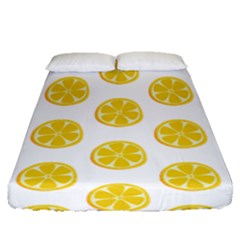 Fruit Food Juicy Organic Yellow Fitted Sheet (Queen Size)