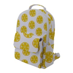 Fruit Food Juicy Organic Yellow Flap Pocket Backpack (Large)