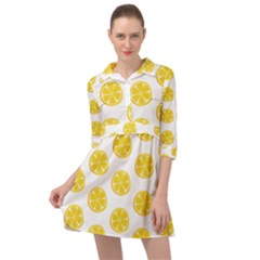 Fruit Food Juicy Organic Yellow Mini Skater Shirt Dress