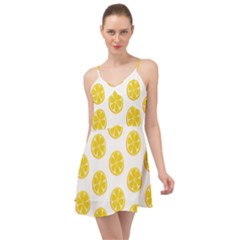 Fruit Food Juicy Organic Yellow Summer Time Chiffon Dress