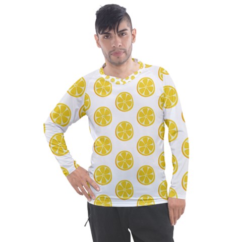 Fruit Food Juicy Organic Yellow Men s Pique Long Sleeve Tee by Wegoenart