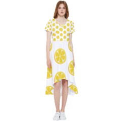 Fruit Food Juicy Organic Yellow High Low Boho Dress