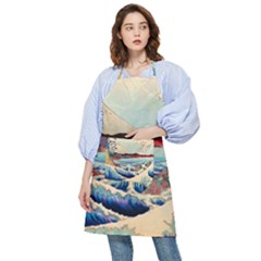 Wave Japanese Mount Fuji Pocket Apron by Wegoenart