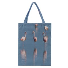 Flamingo Birds Plumage Sea Water Animal Exotic Classic Tote Bag by artworkshop