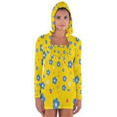  Flowers Spring Long Sleeve Hooded T-shirt by artworkshop