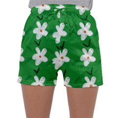 Flowers Art Pattern Floral Sleepwear Shorts