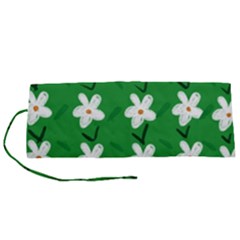 Flowers Art Pattern Floral Roll Up Canvas Pencil Holder (s) by artworkshop