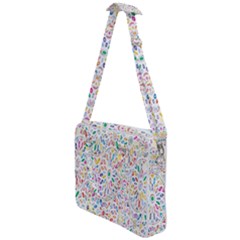 Flowery Floral Abstract Decorative Ornamental Cross Body Office Bag by artworkshop