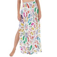 Flowery Floral Abstract Decorative Ornamental Maxi Chiffon Tie-up Sarong by artworkshop