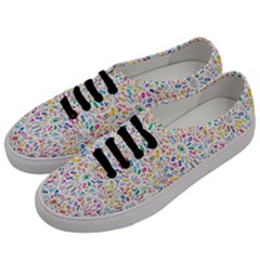 Flowery Floral Abstract Decorative Ornamental Men s Classic Low Top Sneakers