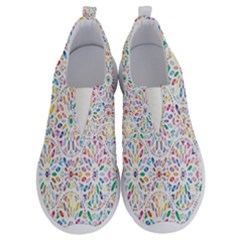 Flowery Floral Abstract Decorative Ornamental No Lace Lightweight Shoes