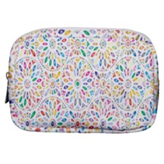 Flowery Floral Abstract Decorative Ornamental Make Up Pouch (small) by artworkshop