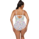 Flowery Floral Abstract Decorative Ornamental Retro Full Coverage Swimsuit View4