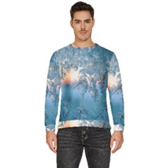 Frost Winter Morning Snow Season White Holiday Men s Fleece Sweatshirt by artworkshop