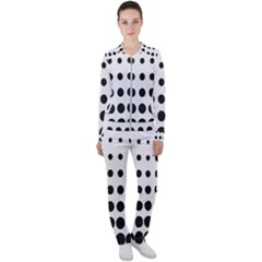 Halftone Pattern Dot Modern Retro Texture Circle Casual Jacket And Pants Set by artworkshop