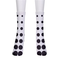 Halftone Pattern Dot Modern Retro Texture Circle Crew Socks by artworkshop