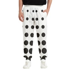 Halftone Pattern Dot Modern Retro Texture Circle Men s Elastic Waist Pants by artworkshop