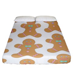 Happy Birthday Pattern Christmas Biscuits Pastries Fitted Sheet (california King Size) by artworkshop