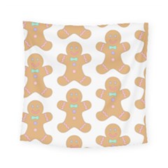 Happy Birthday Pattern Christmas Biscuits Pastries Square Tapestry (small) by artworkshop