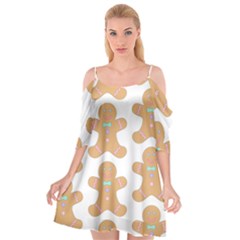 Happy Birthday Pattern Christmas Biscuits Pastries Cutout Spaghetti Strap Chiffon Dress by artworkshop