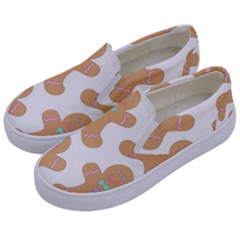 Happy Birthday Pattern Christmas Biscuits Pastries Kids  Canvas Slip Ons